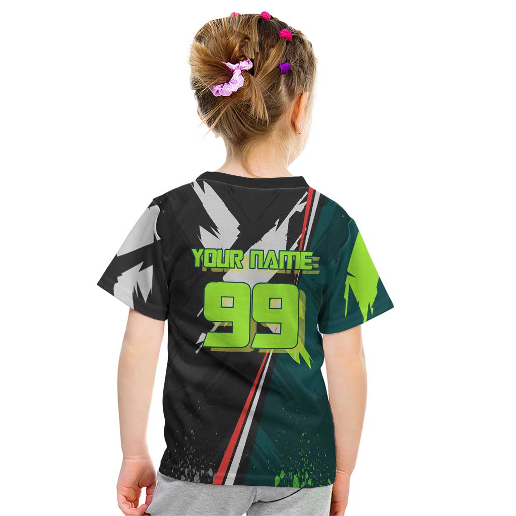 Personalized Kokichi Muta Jujutsu Kaisen Kid T Shirt Anime Soccer Theme Red Uniform Dynamic Kick Design