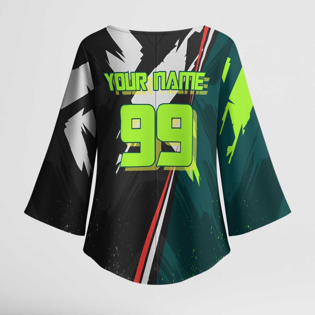 Personalized Kokichi Muta Jujutsu Kaisen Kimono Sleeve Blouse Anime Soccer Theme Red Uniform Dynamic Kick Design