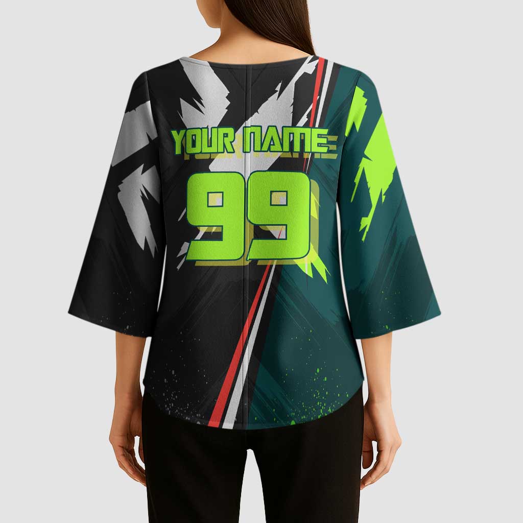 Personalized Kokichi Muta Jujutsu Kaisen Kimono Sleeve Blouse Anime Soccer Theme Red Uniform Dynamic Kick Design