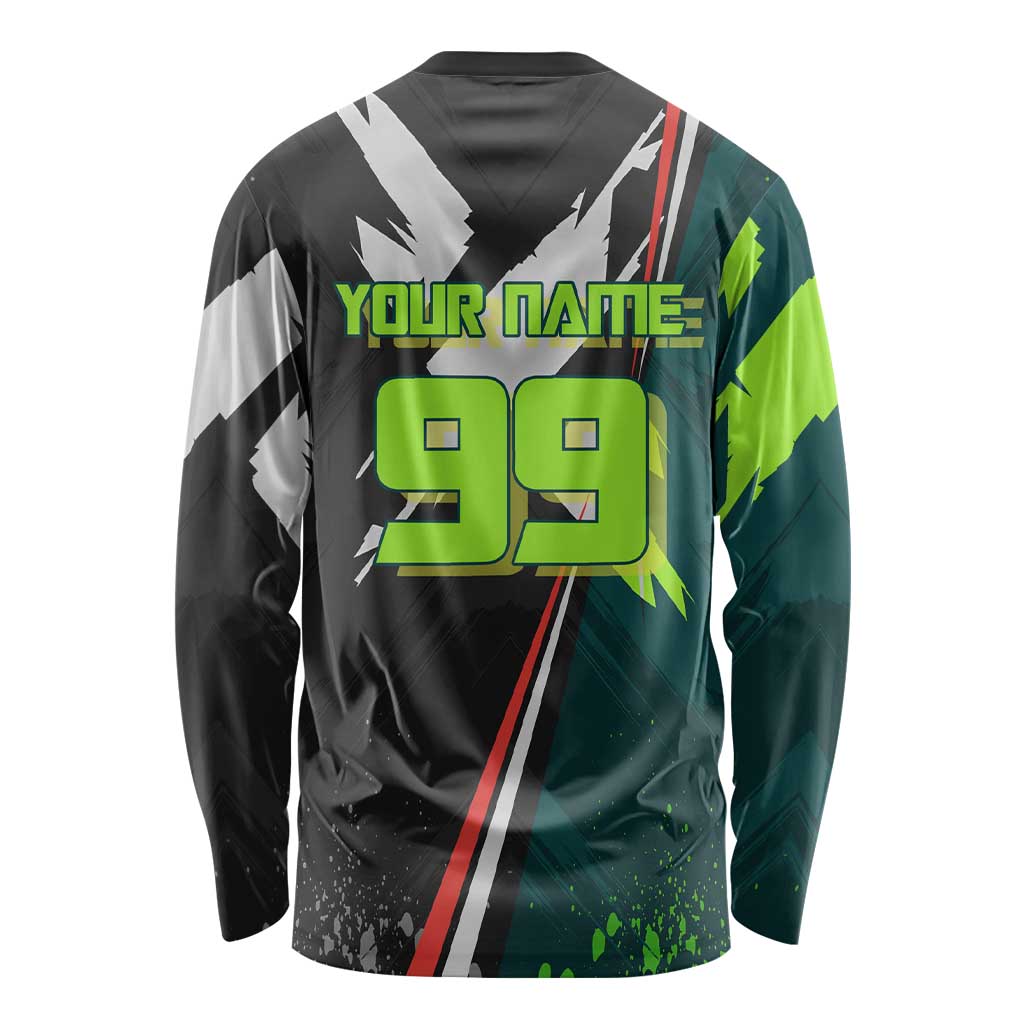 Personalized Kokichi Muta Jujutsu Kaisen Long Sleeve Shirt Anime Soccer Theme Red Uniform Dynamic Kick Design