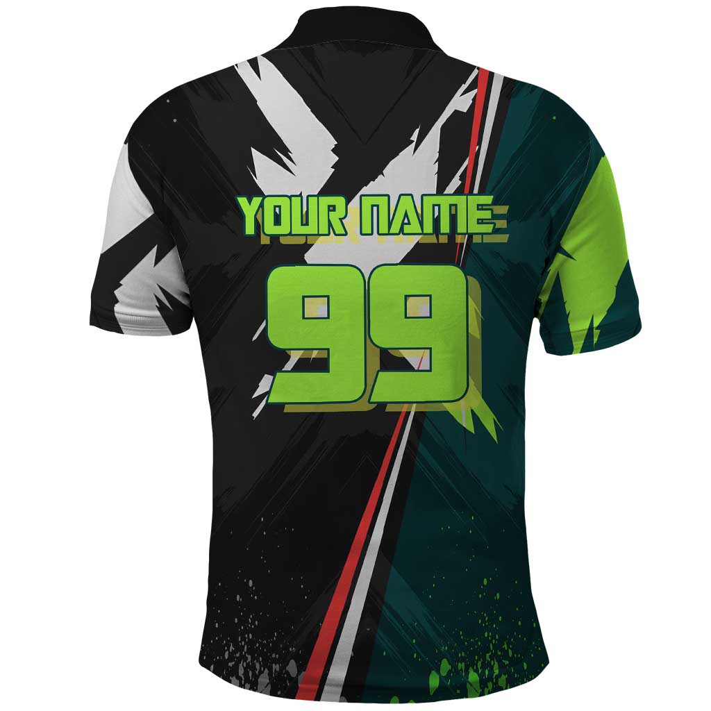 Personalized Kokichi Muta Jujutsu Kaisen Polo Shirt Anime Soccer Theme Red Uniform Dynamic Kick Design