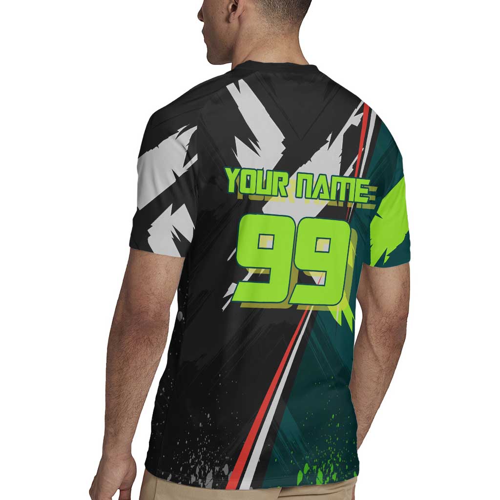 Personalized Kokichi Muta Jujutsu Kaisen Rugby Jersey Anime Soccer Theme Red Uniform Dynamic Kick Design