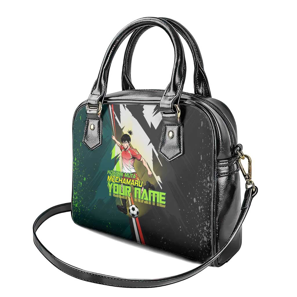 Personalized Kokichi Muta Jujutsu Kaisen Shoulder Handbag Anime Soccer Theme Red Uniform Dynamic Kick Design