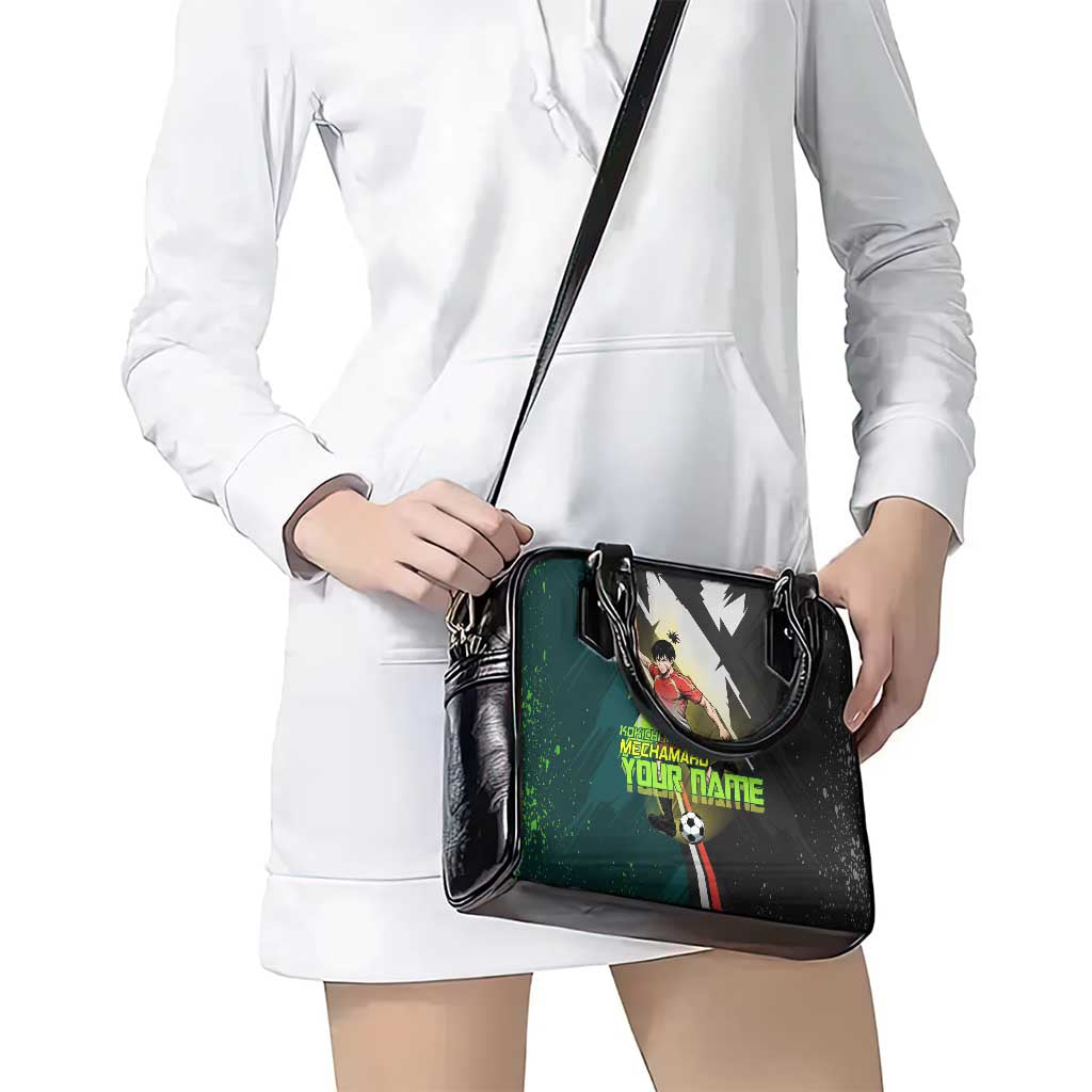 Personalized Kokichi Muta Jujutsu Kaisen Shoulder Handbag Anime Soccer Theme Red Uniform Dynamic Kick Design