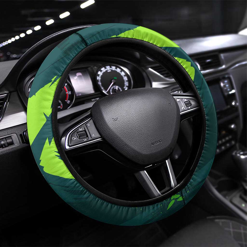 Kokichi Muta Jujutsu Kaisen Steering Wheel Cover Anime Soccer Theme Red Uniform Dynamic Kick Design