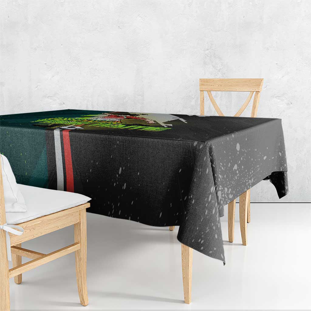 Personalized Kokichi Muta Jujutsu Kaisen Tablecloth Anime Soccer Theme Red Uniform Dynamic Kick Design