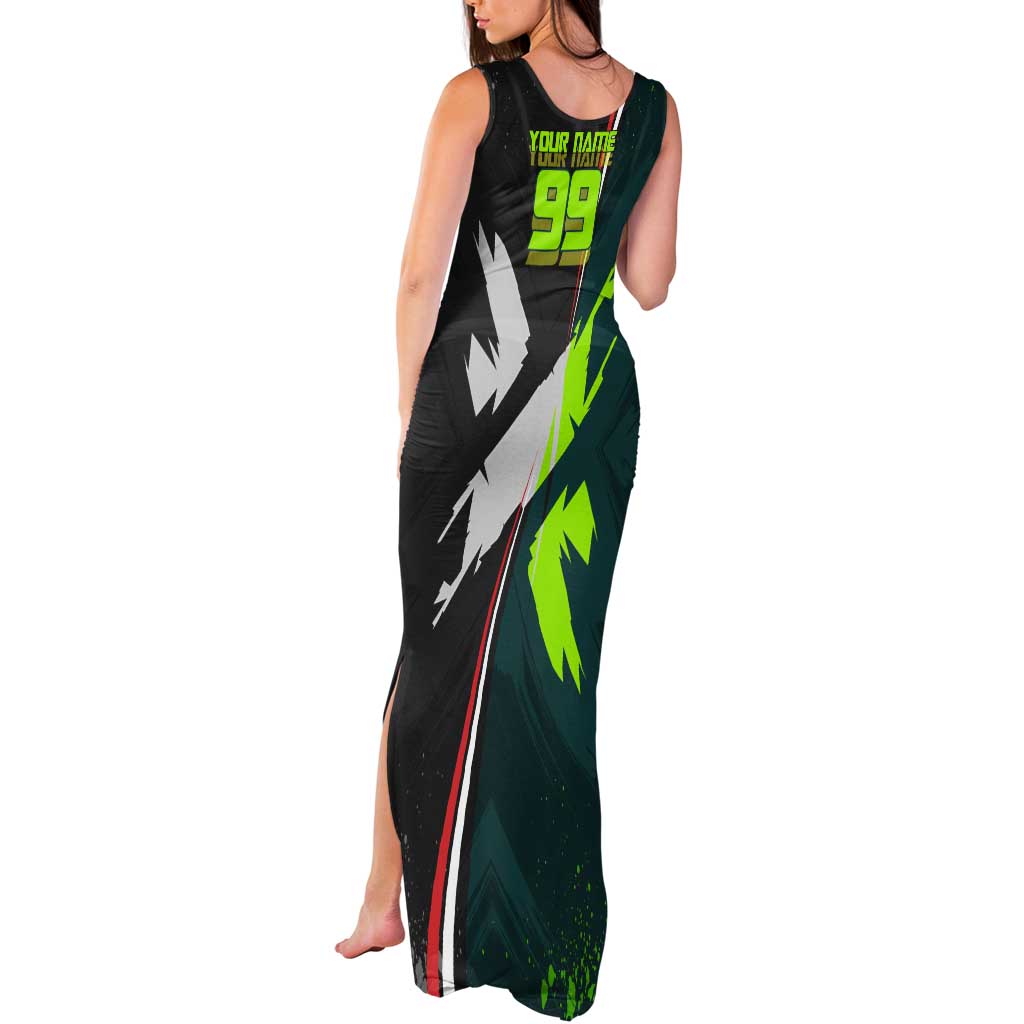 Personalized Kokichi Muta Jujutsu Kaisen Tank Maxi Dress Anime Soccer Theme Red Uniform Dynamic Kick Design