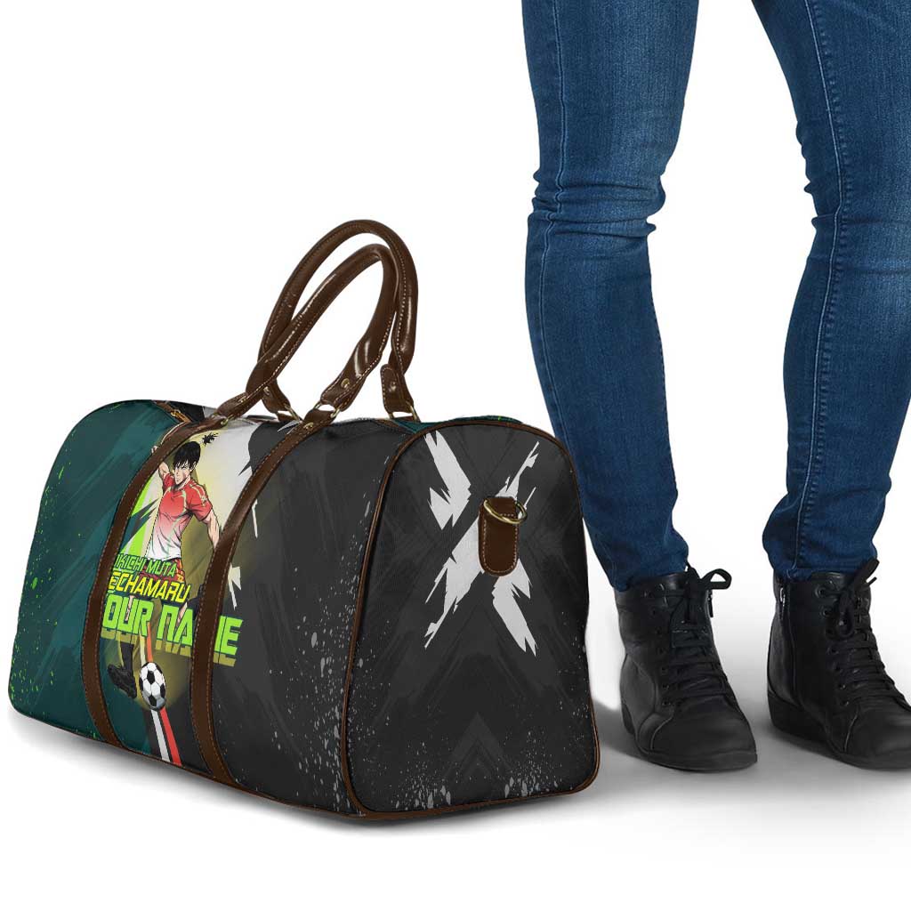 Personalized Kokichi Muta Jujutsu Kaisen Travel Bag Anime Soccer Theme Red Uniform Dynamic Kick Design