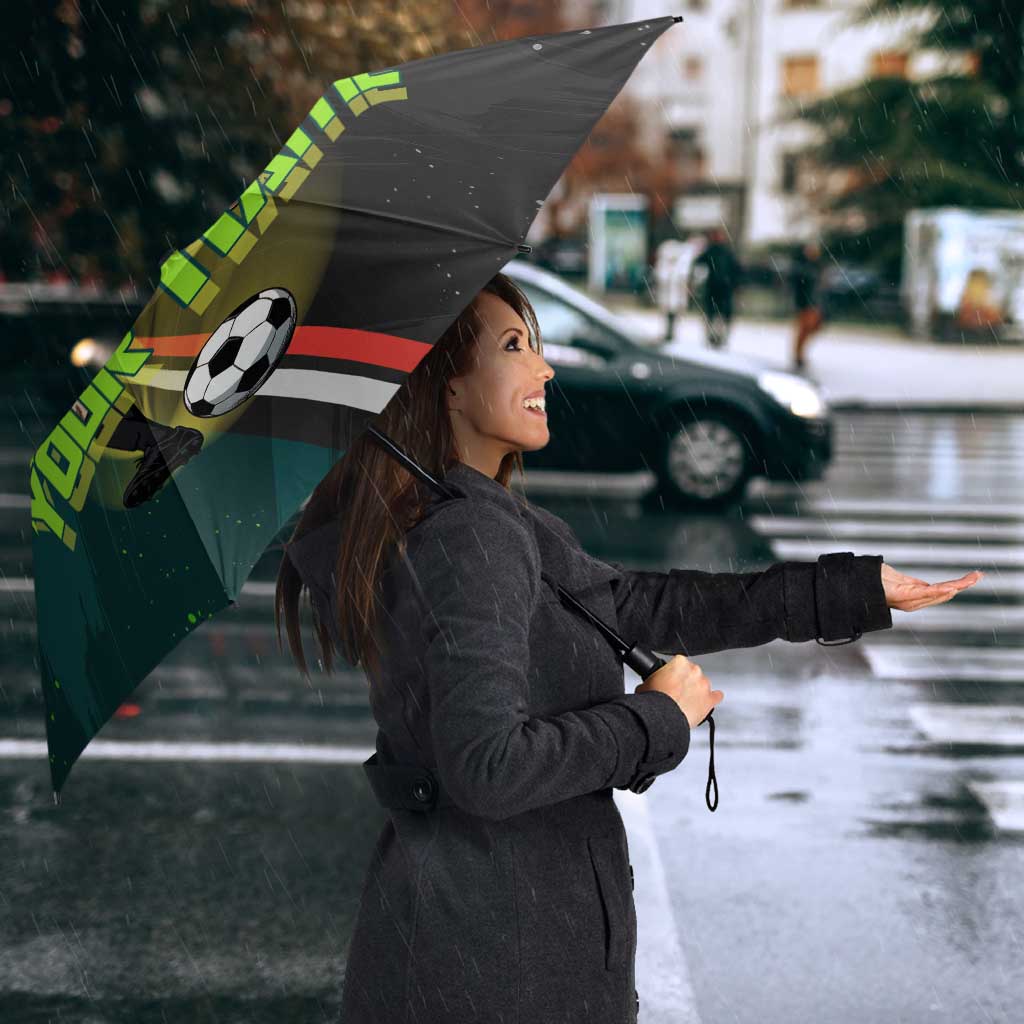 Personalized Kokichi Muta Jujutsu Kaisen Umbrella Anime Soccer Theme Red Uniform Dynamic Kick Design