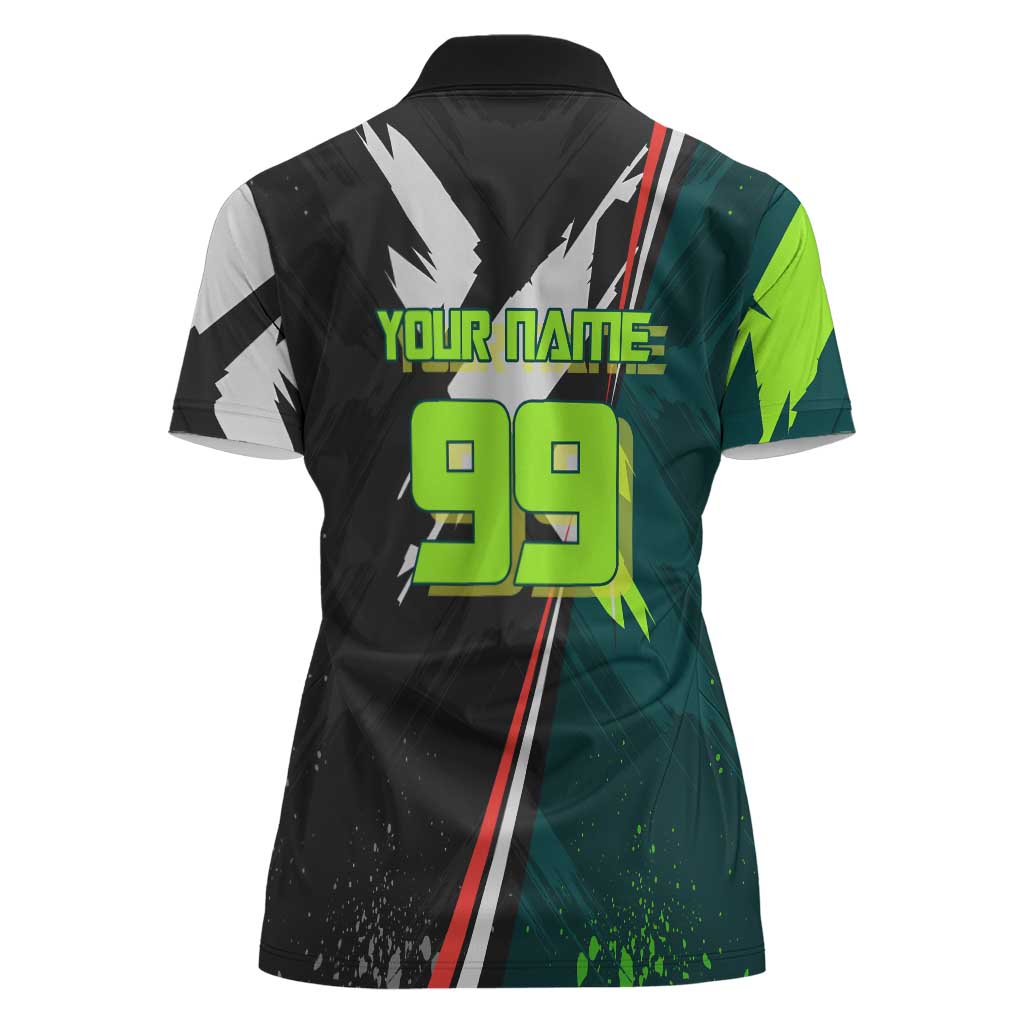 Personalized Kokichi Muta Jujutsu Kaisen Women Polo Shirt Anime Soccer Theme Red Uniform Dynamic Kick Design