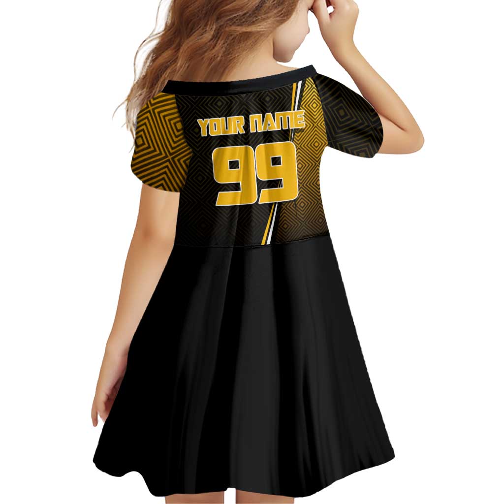 Personalized Noritoshi Kamo Jujutsu Kaisen Family Matching Tank Maxi Dress and Hawaiian Shirt Anime Soccer Theme with Yellow Geometric Design