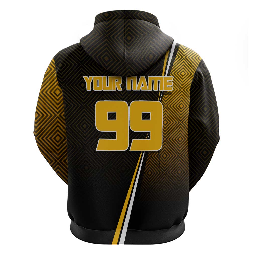 Personalized Noritoshi Kamo Jujutsu Kaisen Hoodie Anime Soccer Theme with Yellow Geometric Design