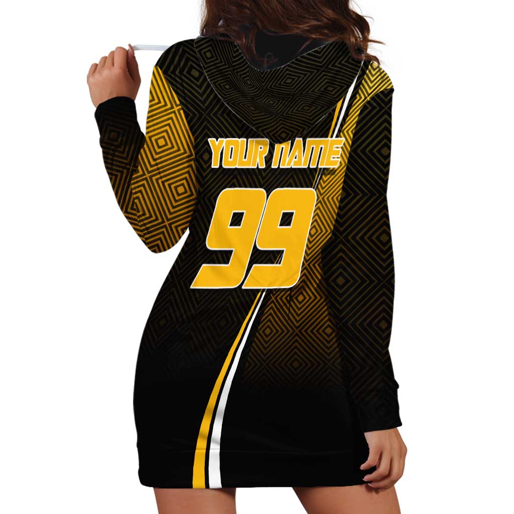 Personalized Noritoshi Kamo Jujutsu Kaisen Hoodie Dress Anime Soccer Theme with Yellow Geometric Design