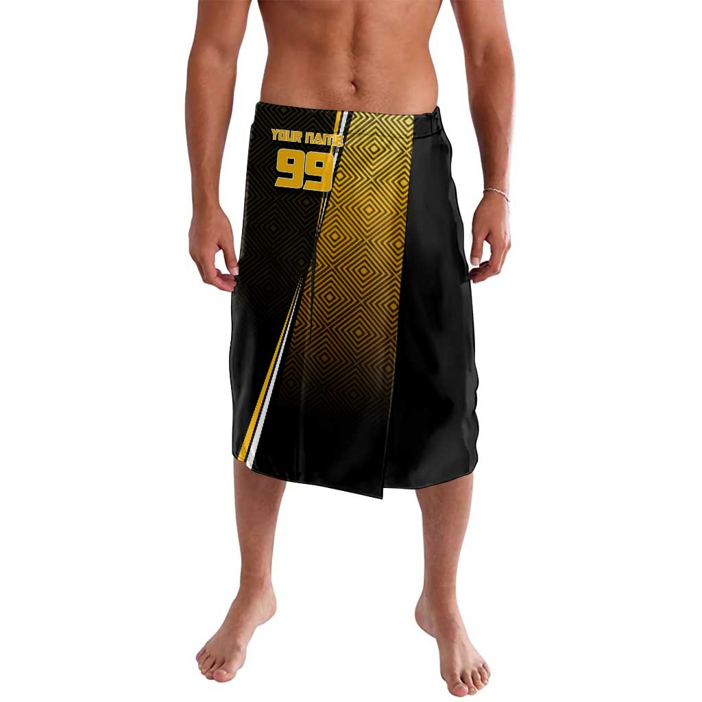 Personalized Noritoshi Kamo Jujutsu Kaisen Lavalava Anime Soccer Theme with Yellow Geometric Design