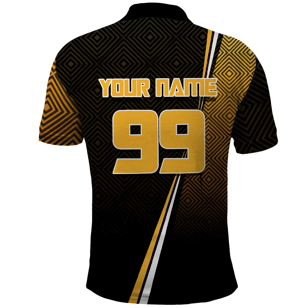 Personalized Noritoshi Kamo Jujutsu Kaisen Polo Shirt Anime Soccer Theme with Yellow Geometric Design