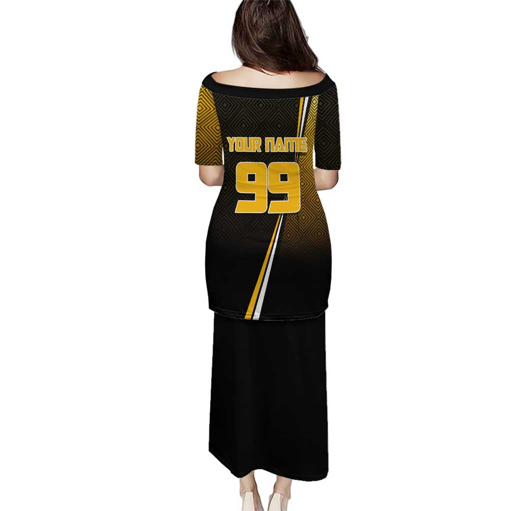 Personalized Noritoshi Kamo Jujutsu Kaisen Puletasi Anime Soccer Theme with Yellow Geometric Design