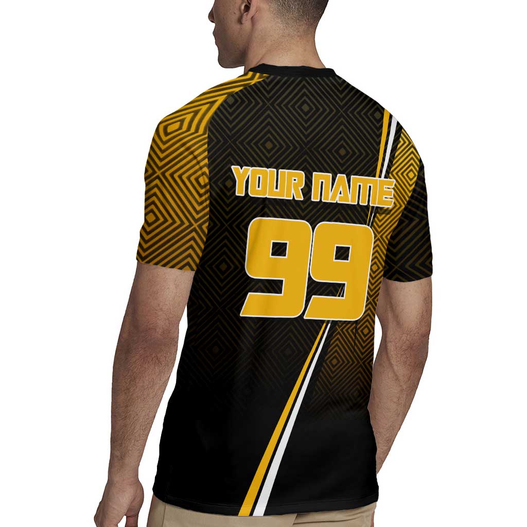 Personalized Noritoshi Kamo Jujutsu Kaisen Rugby Jersey Anime Soccer Theme with Yellow Geometric Design