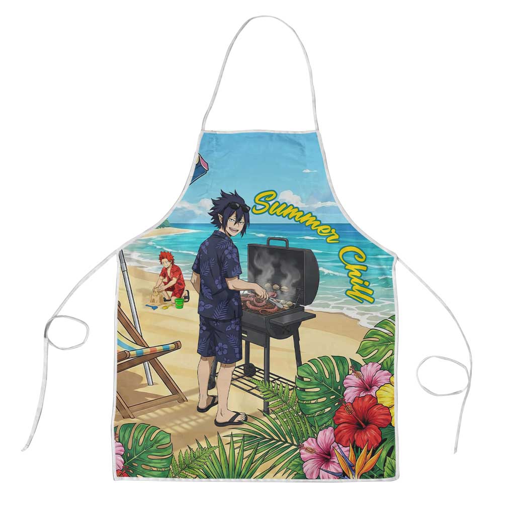 Tamaki Amajiki Summer Chill Apron Tropical Anime Beach Scene