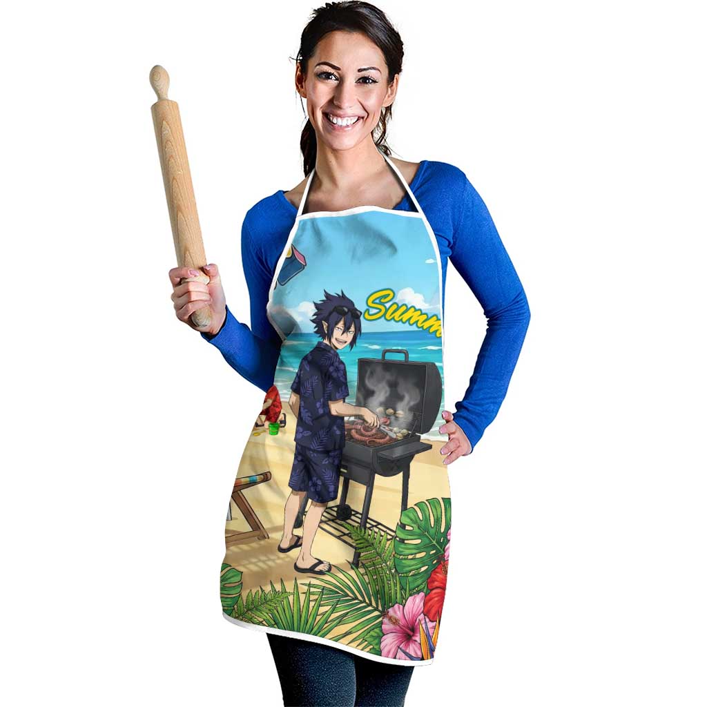 Tamaki Amajiki Summer Chill Apron Tropical Anime Beach Scene