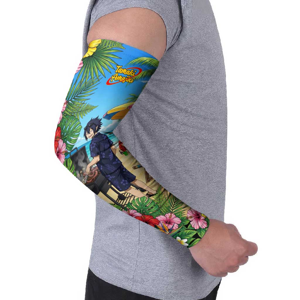 Tamaki Amajiki Summer Chill Arm Sleeves Tropical Anime Beach Scene