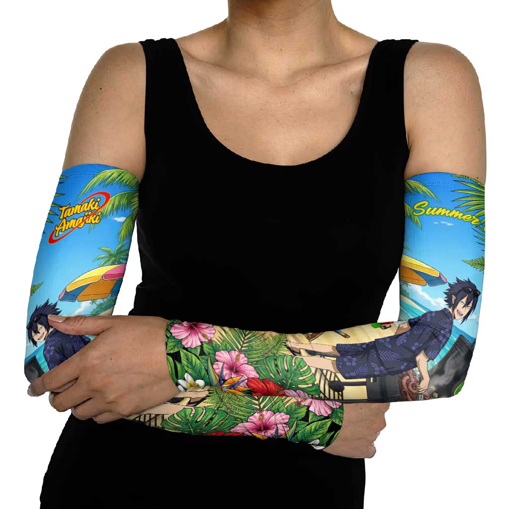 Tamaki Amajiki Summer Chill Arm Sleeves Tropical Anime Beach Scene