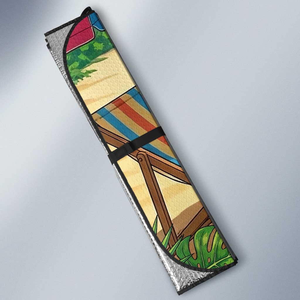 Tamaki Amajiki Summer Chill Auto Sun Shade Tropical Anime Beach Scene