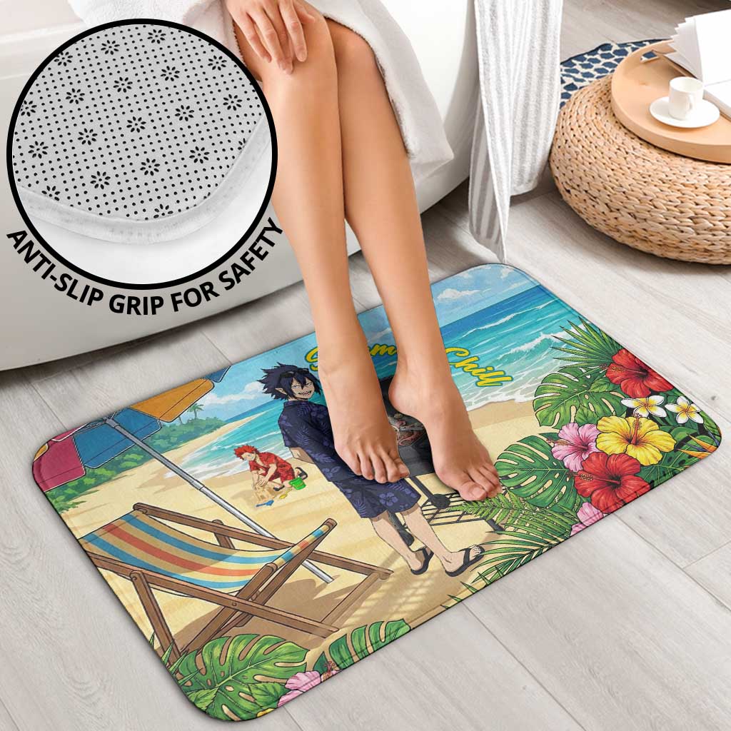 Tamaki Amajiki Summer Chill Bathroom Set Tropical Anime Beach Scene
