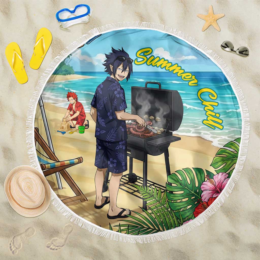 Tamaki Amajiki Summer Chill Beach Blanket Tropical Anime Beach Scene