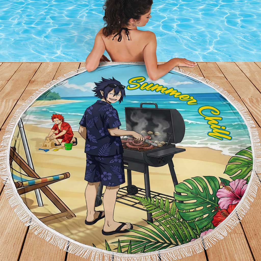 Tamaki Amajiki Summer Chill Beach Blanket Tropical Anime Beach Scene