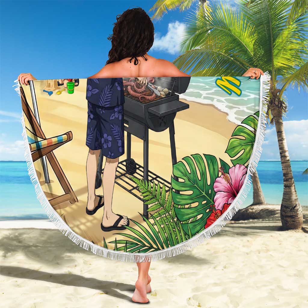 Tamaki Amajiki Summer Chill Beach Blanket Tropical Anime Beach Scene