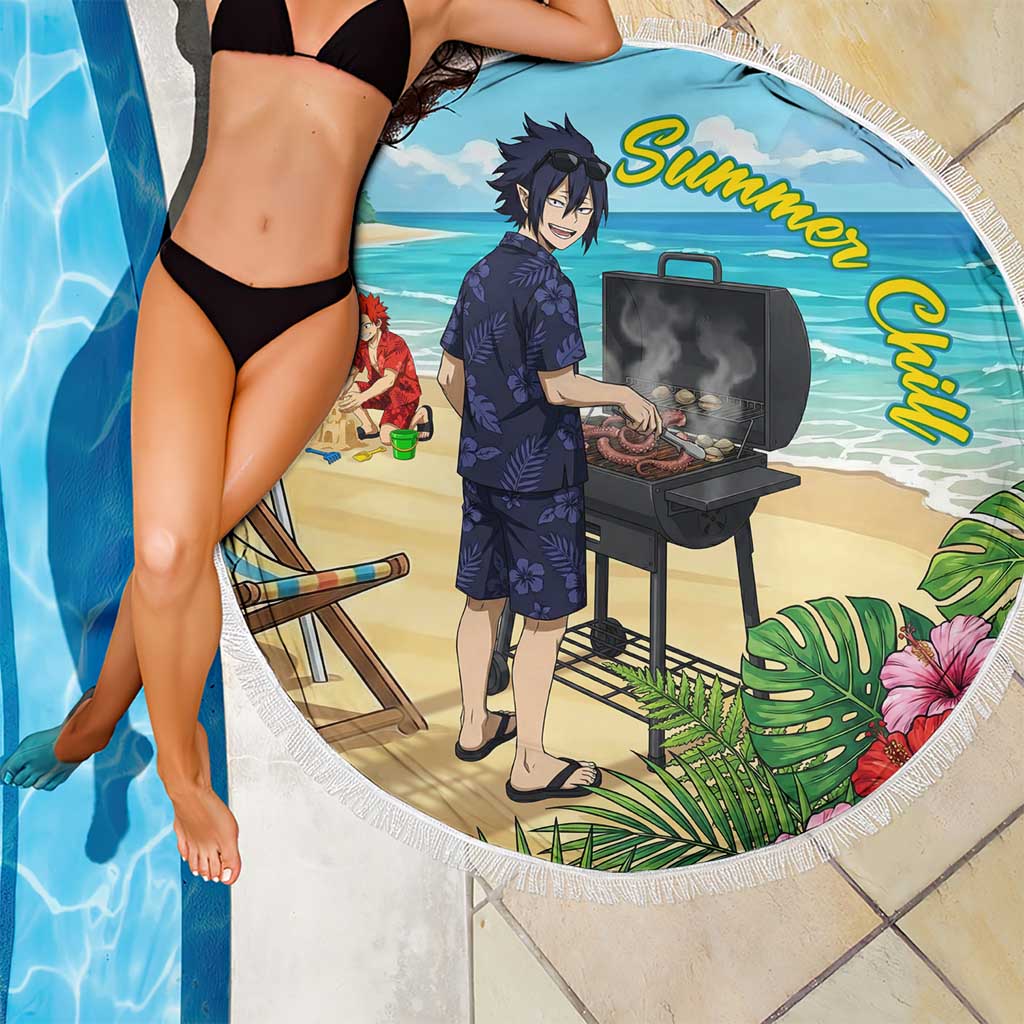 Tamaki Amajiki Summer Chill Beach Blanket Tropical Anime Beach Scene