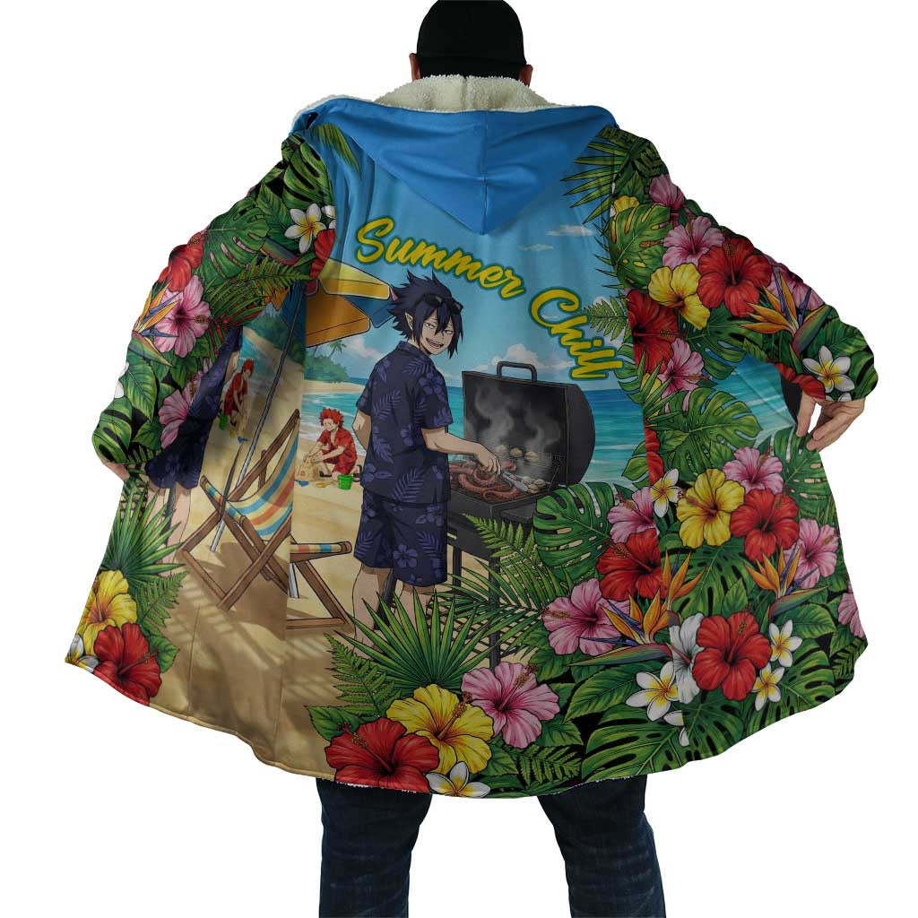 Tamaki Amajiki Summer Chill Cloak Tropical Anime Beach Scene