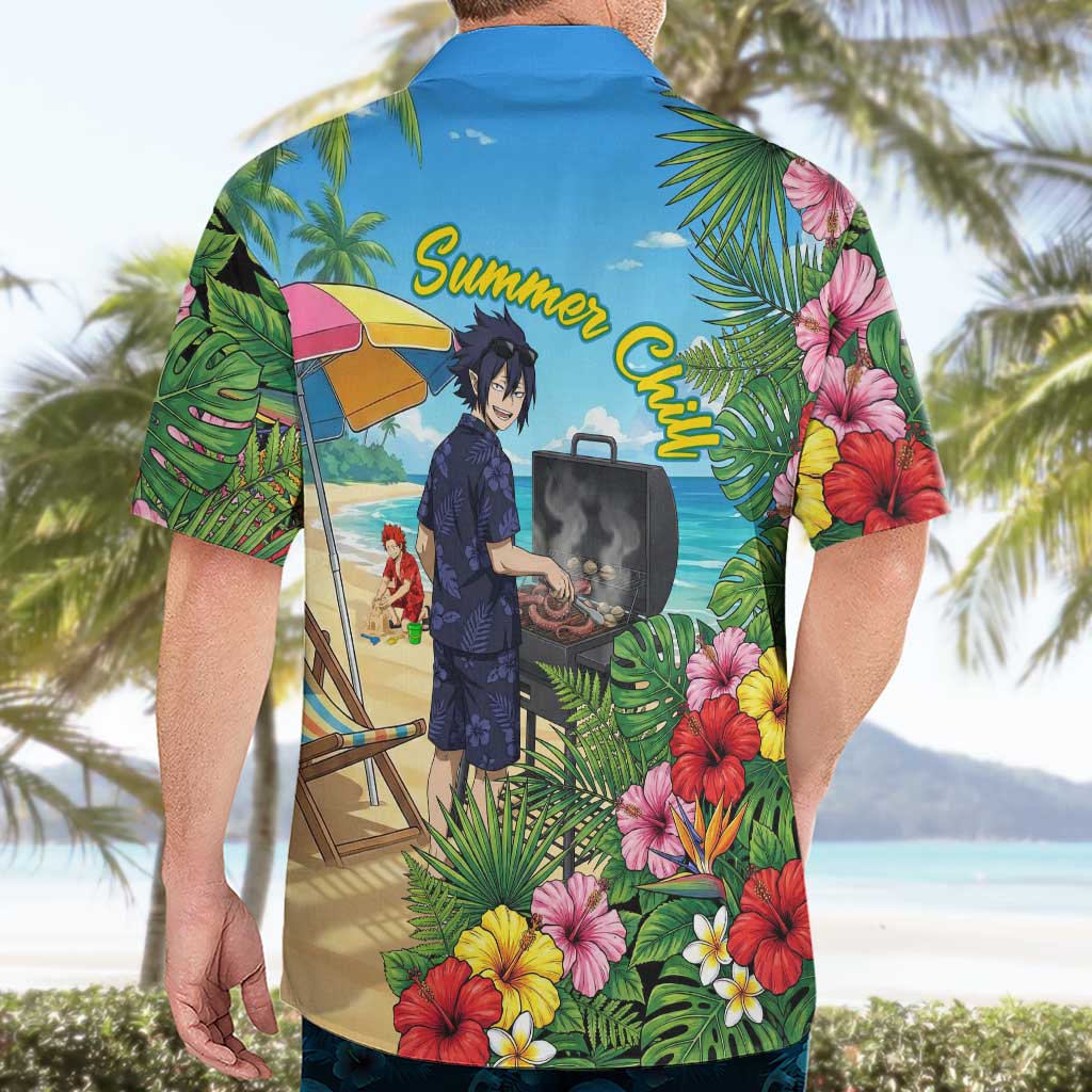 Tamaki Amajiki Summer Chill Hawaiian Shirt Tropical Anime Beach Scene