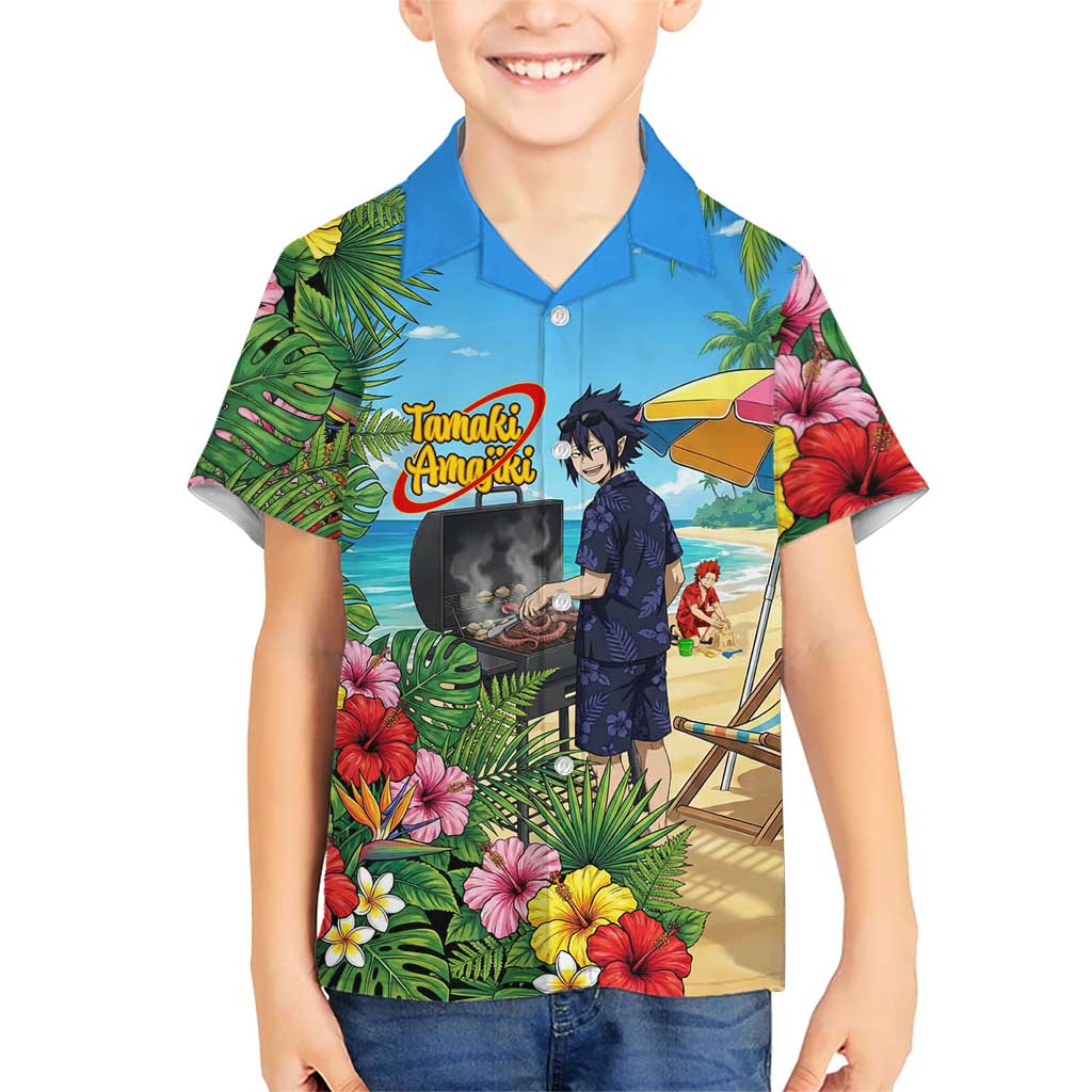 Tamaki Amajiki Summer Chill Hawaiian Shirt Tropical Anime Beach Scene