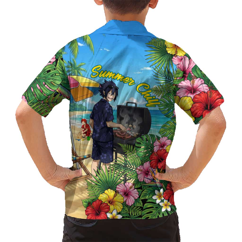 Tamaki Amajiki Summer Chill Hawaiian Shirt Tropical Anime Beach Scene