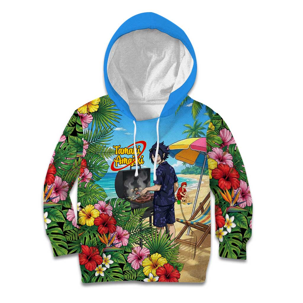 Tamaki Amajiki Summer Chill Kid Hoodie Tropical Anime Beach Scene