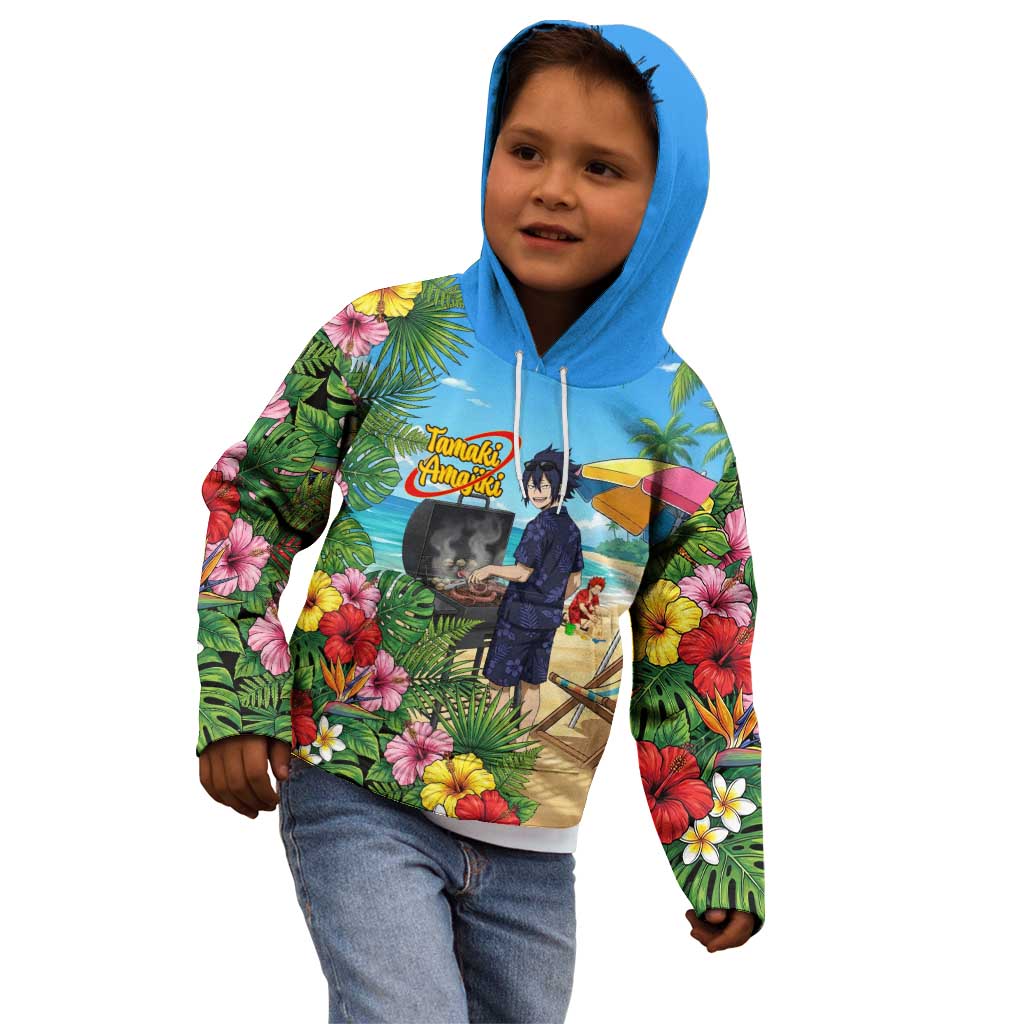 Tamaki Amajiki Summer Chill Kid Hoodie Tropical Anime Beach Scene