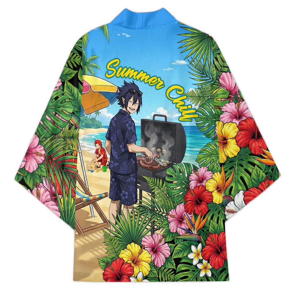 Tamaki Amajiki Summer Chill Kimono Tropical Anime Beach Scene