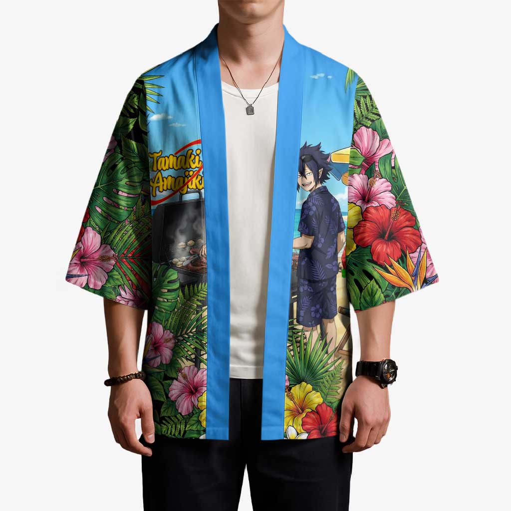 Tamaki Amajiki Summer Chill Kimono Tropical Anime Beach Scene
