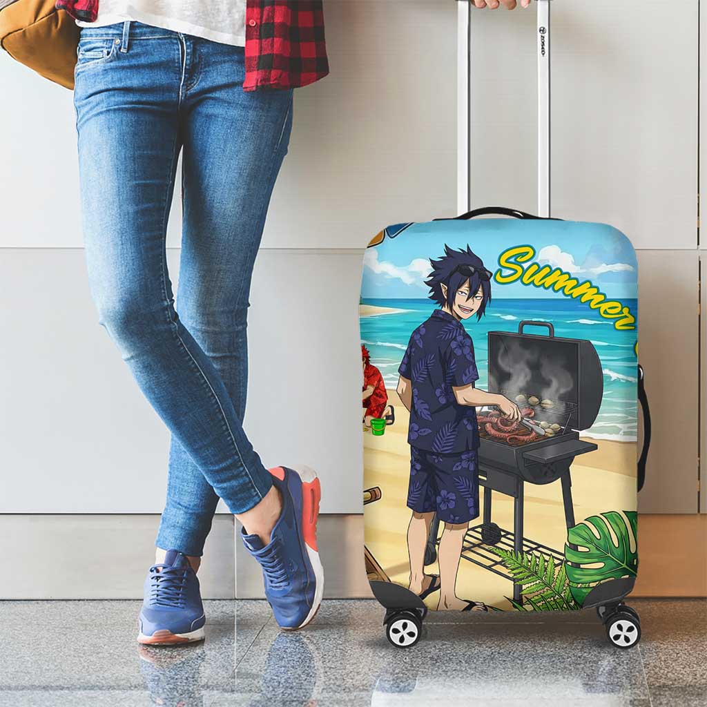 Tamaki Amajiki Summer Chill Luggage Cover Tropical Anime Beach Scene