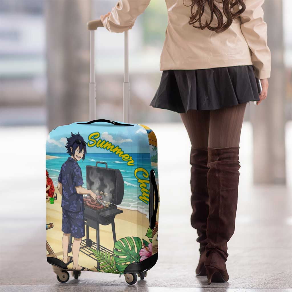 Tamaki Amajiki Summer Chill Luggage Cover Tropical Anime Beach Scene
