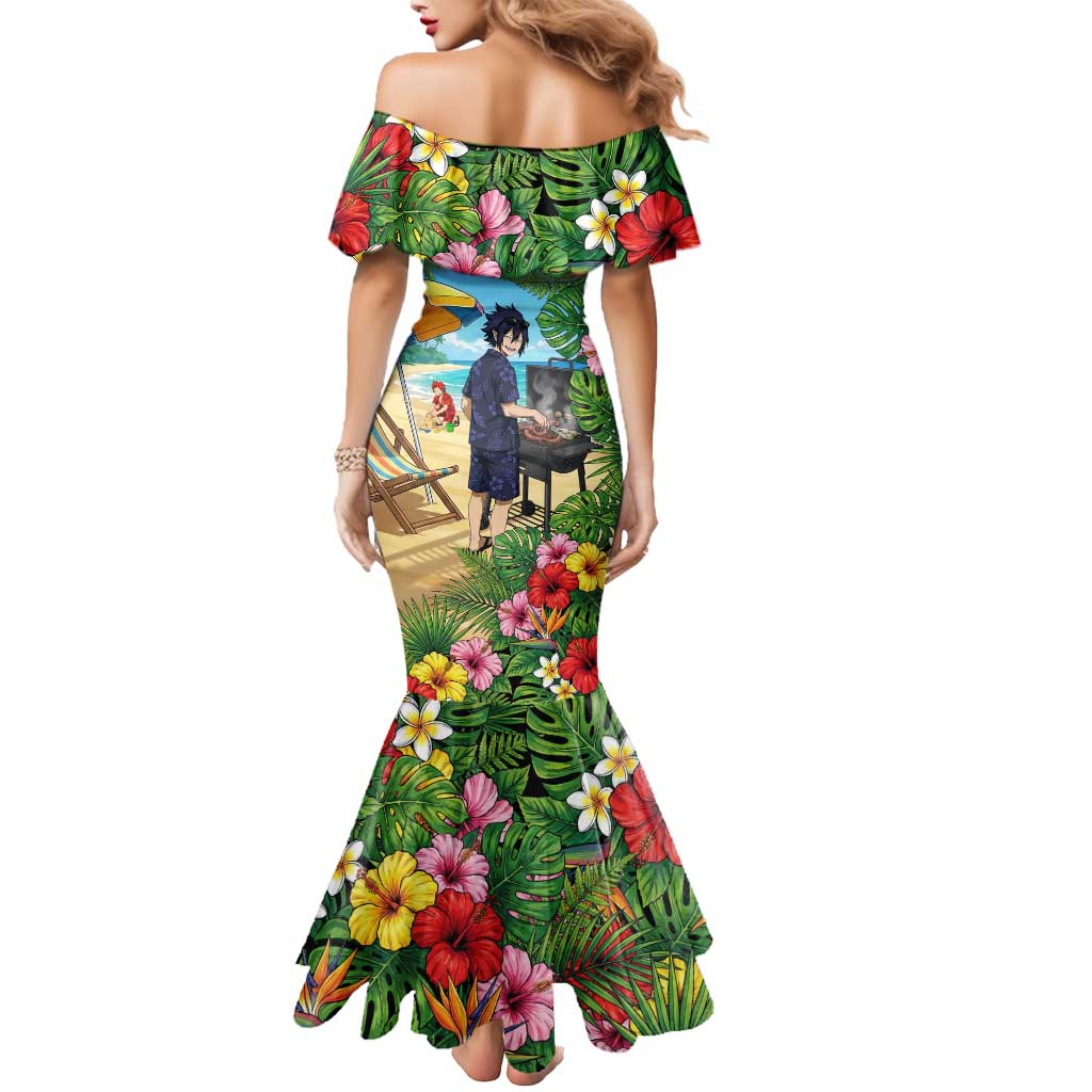 Tamaki Amajiki Summer Chill Mermaid Dress Tropical Anime Beach Scene
