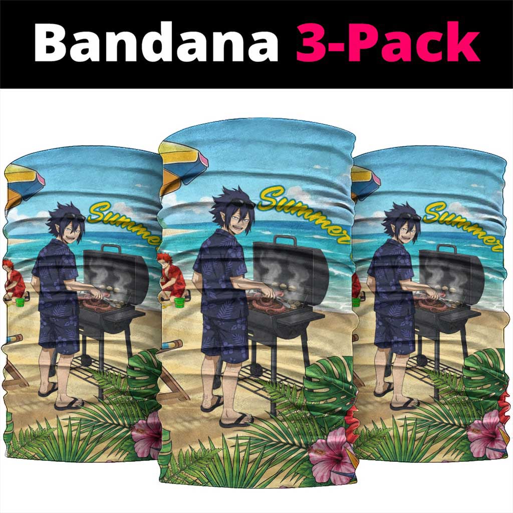Tamaki Amajiki Summer Chill Neck Gaiter Tropical Anime Beach Scene