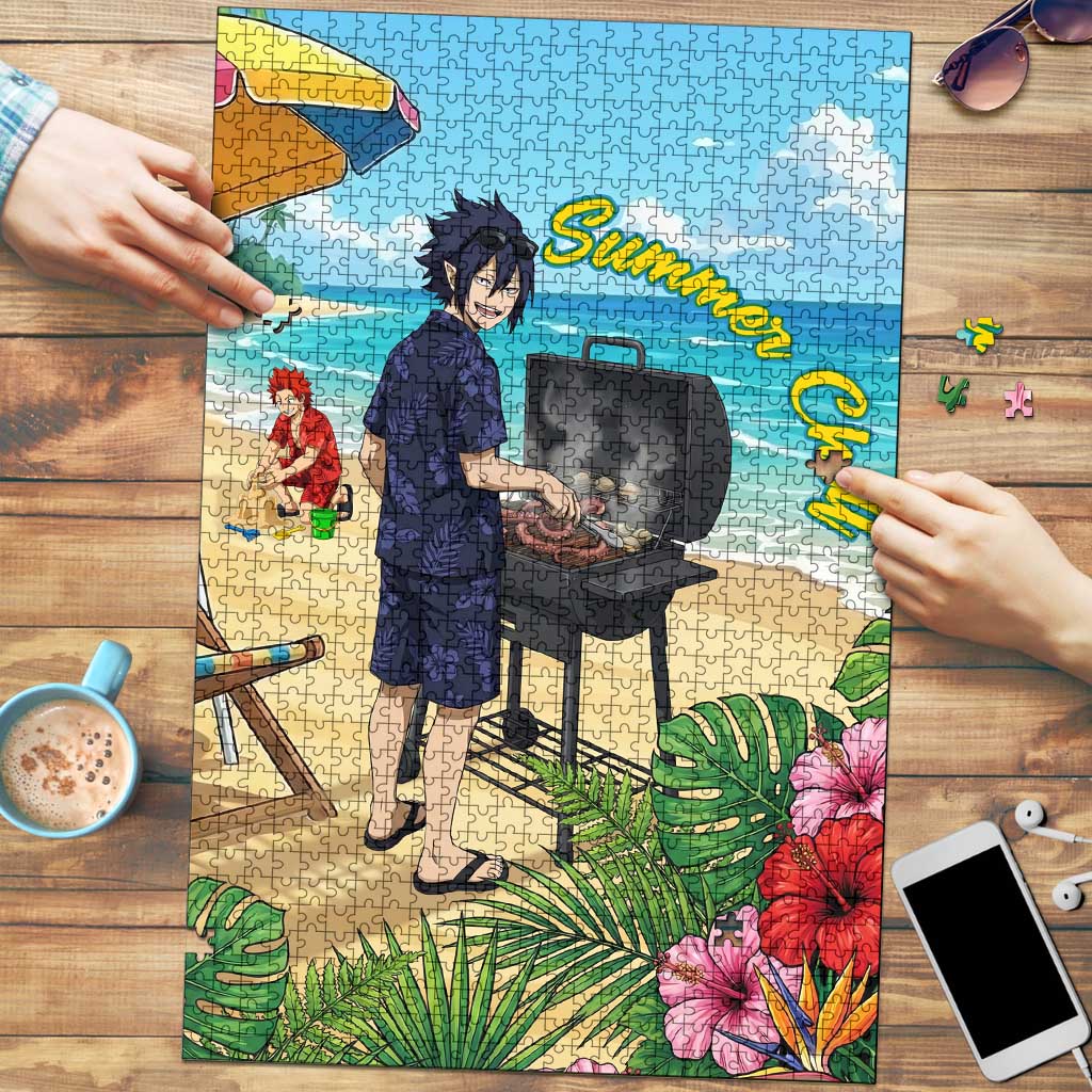 Tamaki Amajiki Summer Chill Puzzle Tropical Anime Beach Scene