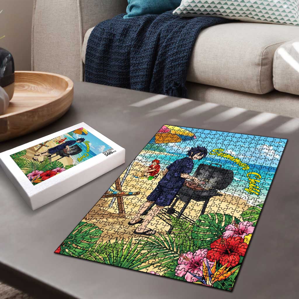 Tamaki Amajiki Summer Chill Puzzle Tropical Anime Beach Scene