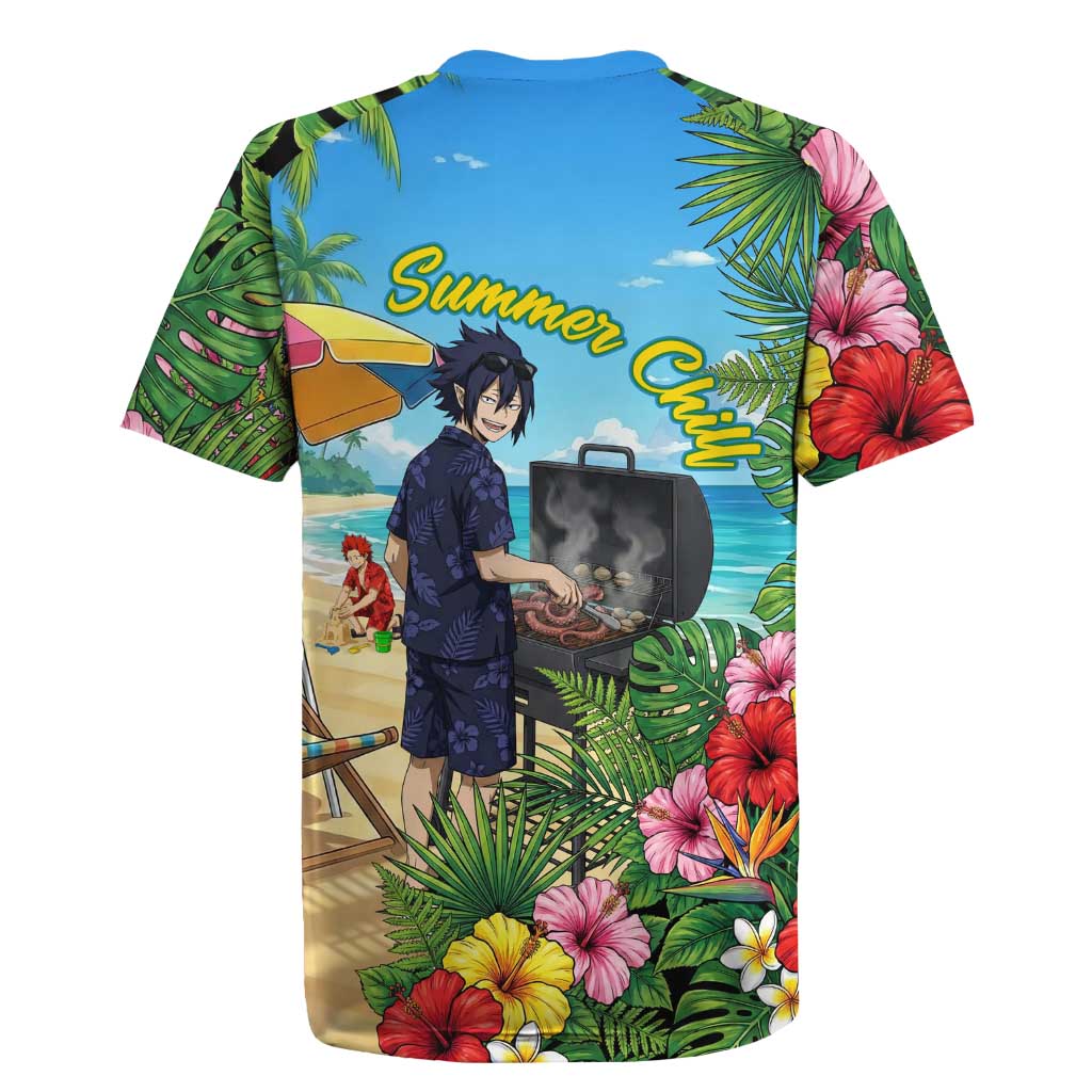 Tamaki Amajiki Summer Chill Rugby Jersey Tropical Anime Beach Scene