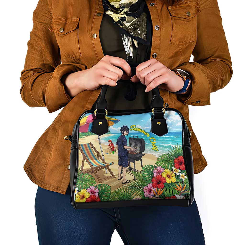 Tamaki Amajiki Summer Chill Shoulder Handbag Tropical Anime Beach Scene