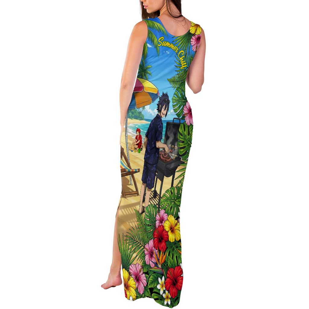 Tamaki Amajiki Summer Chill Tank Maxi Dress Tropical Anime Beach Scene