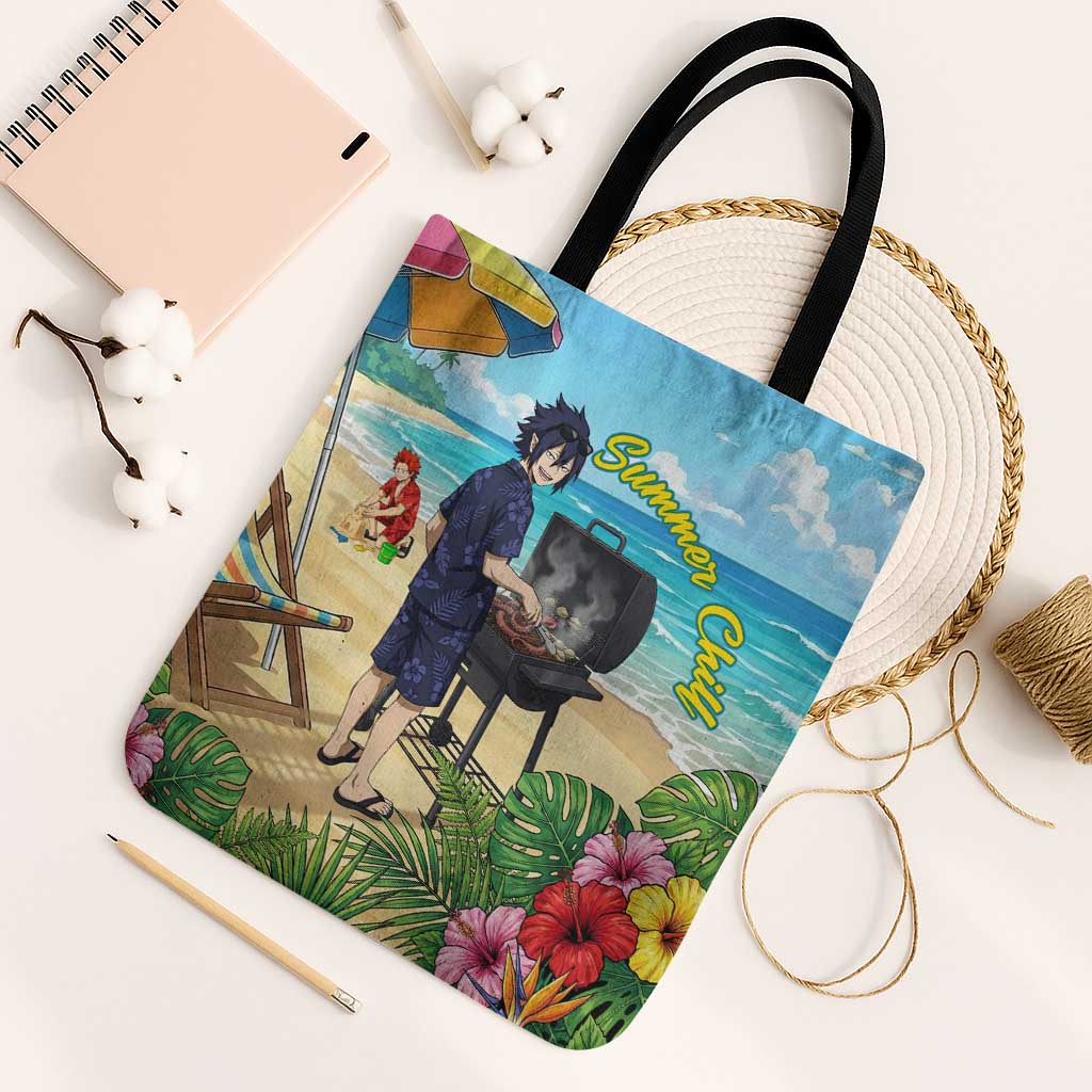 Tamaki Amajiki Summer Chill Tote Bag Tropical Anime Beach Scene