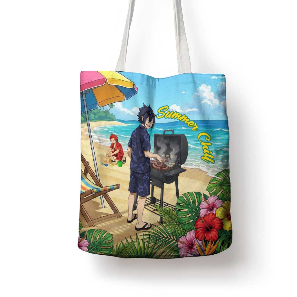 Tamaki Amajiki Summer Chill Tote Bag Tropical Anime Beach Scene